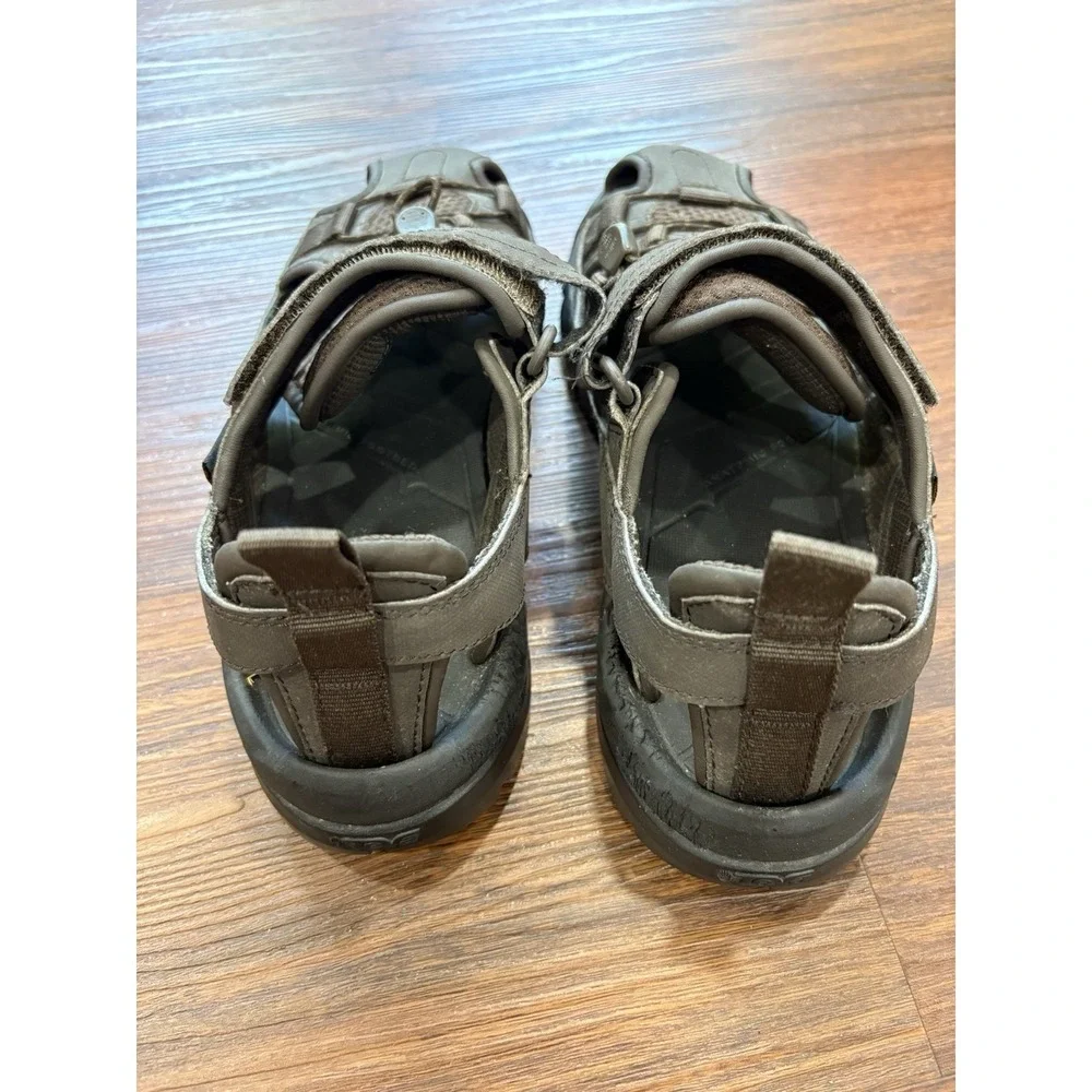 Teva‎ Mens Sandal Size US 8 Forbay 2 Brown Leather Bungee Hiking 1016308
